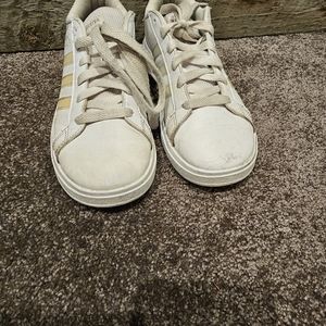 White Addidas Girls size 3